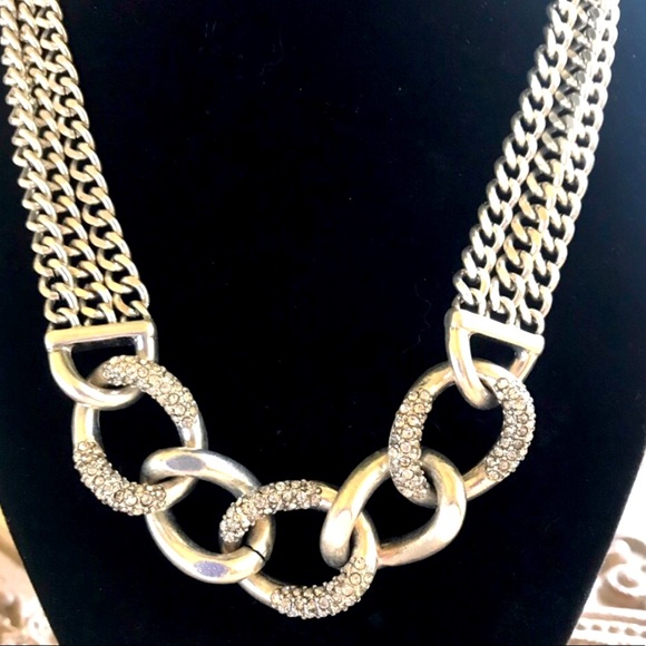 ❤️FIRM❤️.  Premier Designs 18” Silver Link  Necklace - Picture 6 of 6